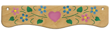 Mauve Heart Large Holder